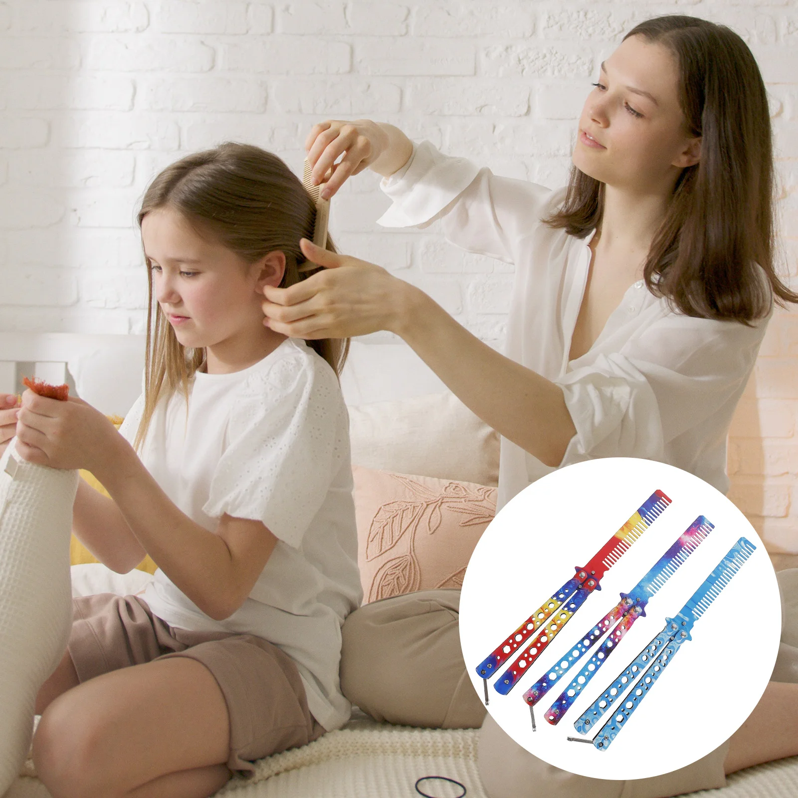 

3Pcs Butterflies Comb Training Practice Combs for Practicing Flipping Tricks