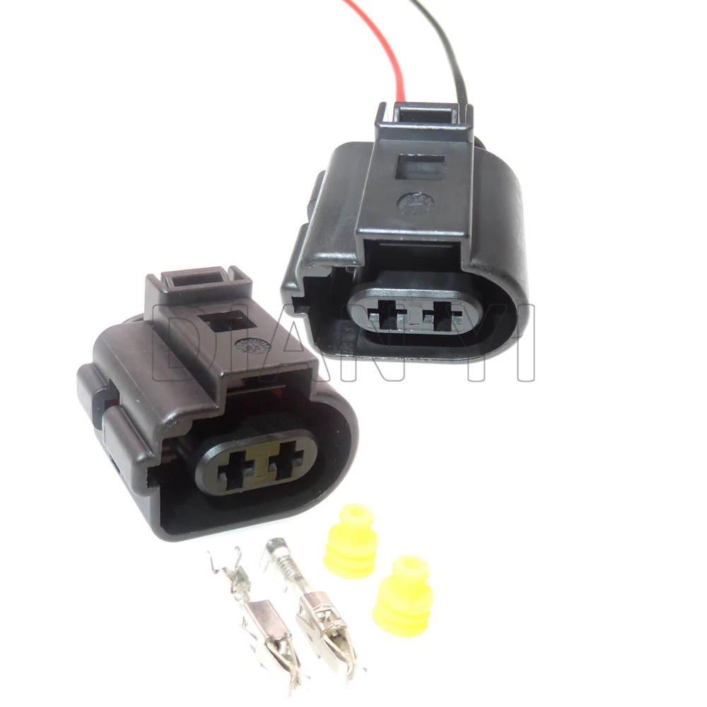 1 Set 2 Way Car Mqb Platform Brake Sub Pump Wiring Terminal Connectors 1717692-5 1717693 6X0973722G Auto Sealed Socket