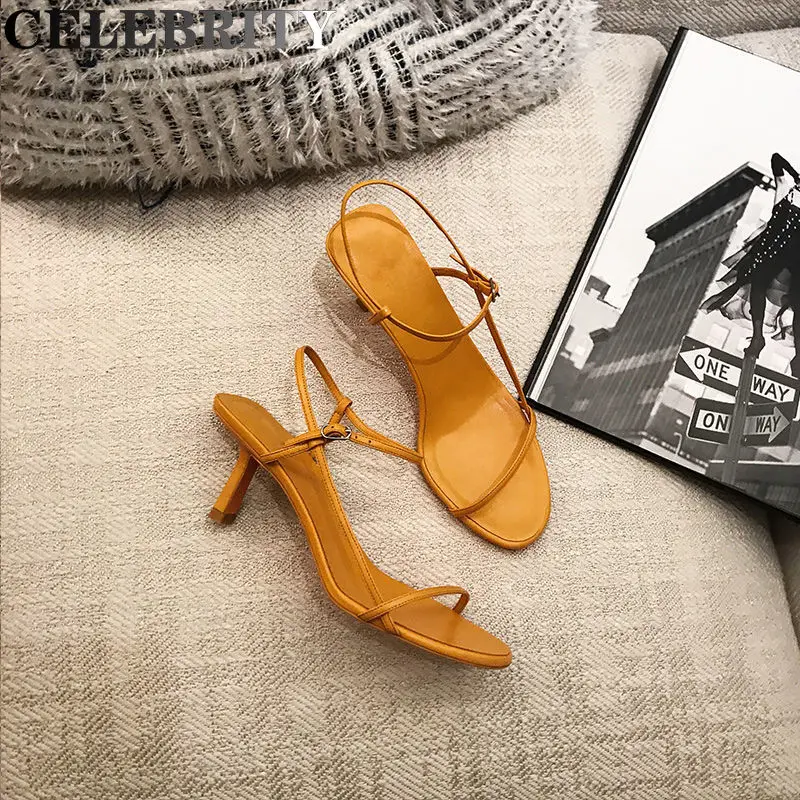 

Women Sandals Sexy Summer Shoes Gladiator Clip Toe High Heels Bandage Buckle Strap Pumps Squre Toe Ladies Party Fashion Stiletto