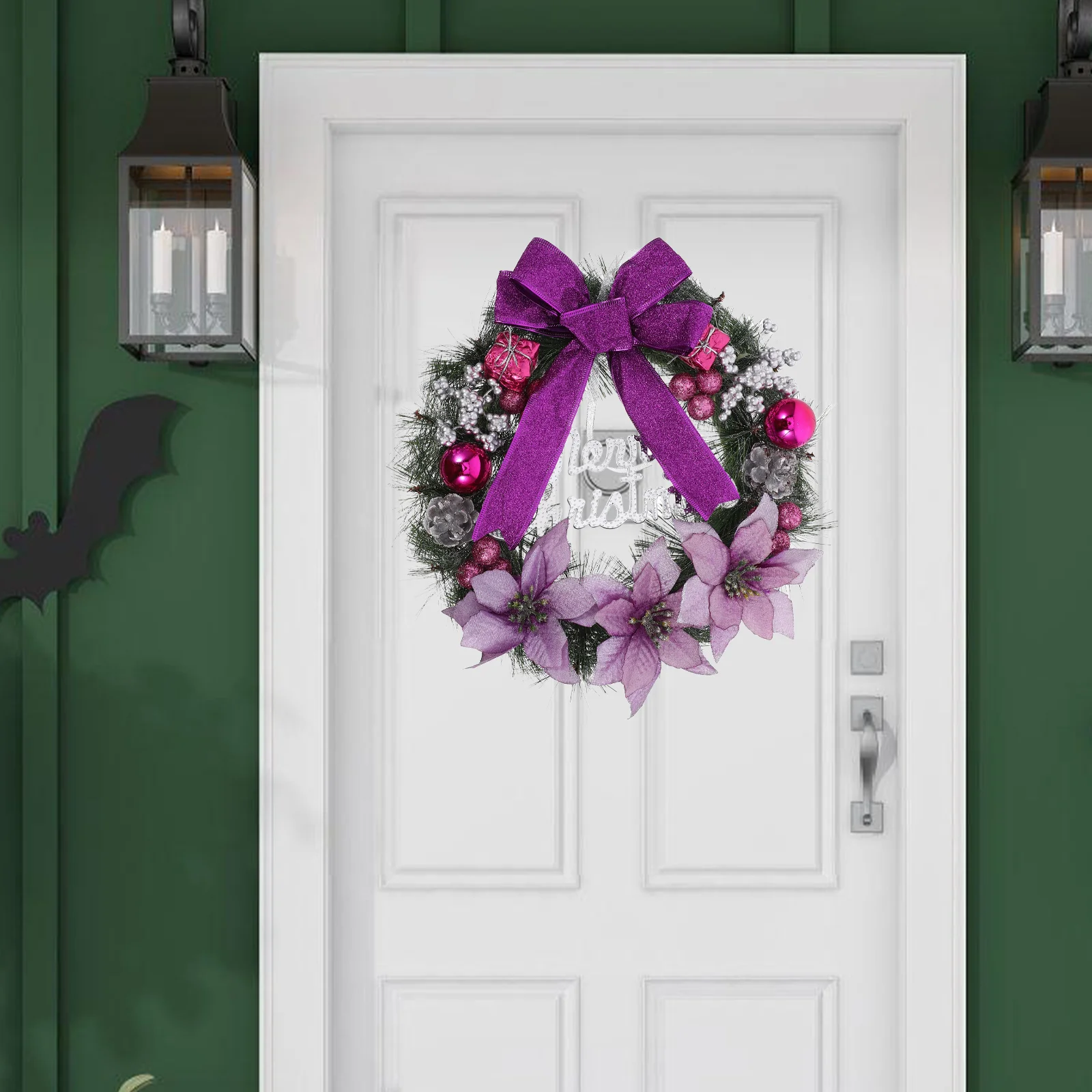 30-сантиметровые искусственные растения домашние венок из сосны рождественская