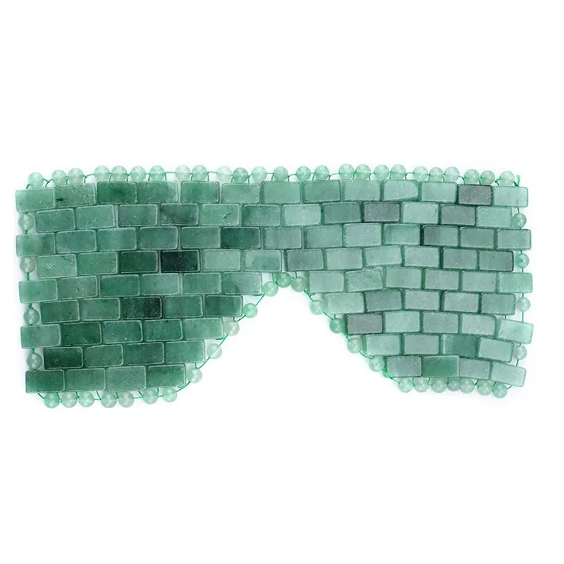 

Jade Stone Eye Mask Natural Real Quartz Blindfold Massage Therapy Sleep Shade Cool Masks Beauty Skin Care Tools