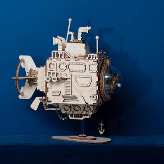 3D деревянная Сборная модель головоломка ручной работы музыкальная шкатулка