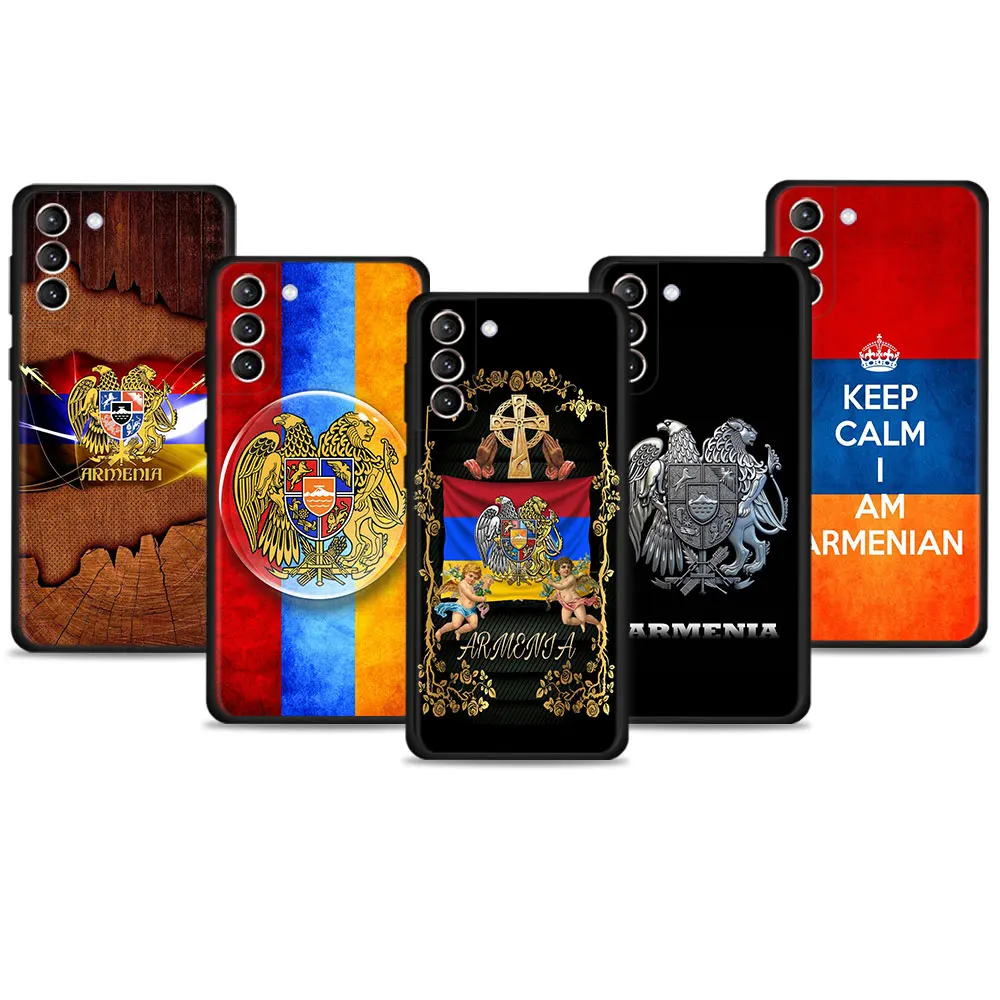 

For Samsung Galaxy S20 FE 2022 S10e S22 Ultra 5G S21 Plus S8 S10 S9 S7 Armenia Armenians Flag Silicon Coque