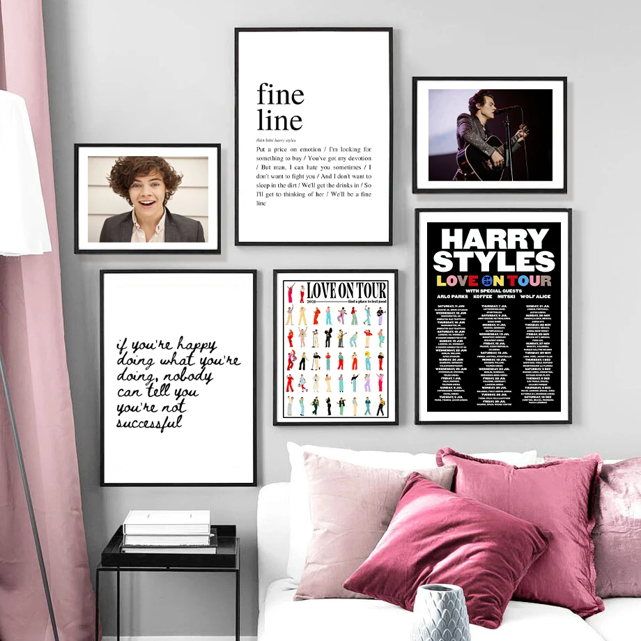 Постер на стену в британском стиле поп-певица, Постер со звездами на тур и надписью «Love On Tour», Подарочная музыкальная настенная Картина на холсте для украшения гостиной и дома