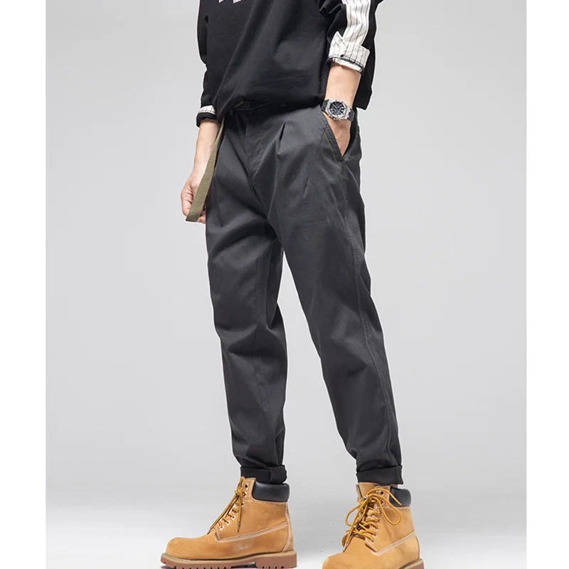 Streetwear Men Chaopai Loose Recreational Black Jeans Autumn and Winter New Pattern Fashion Straight Cylinder Trousers Female