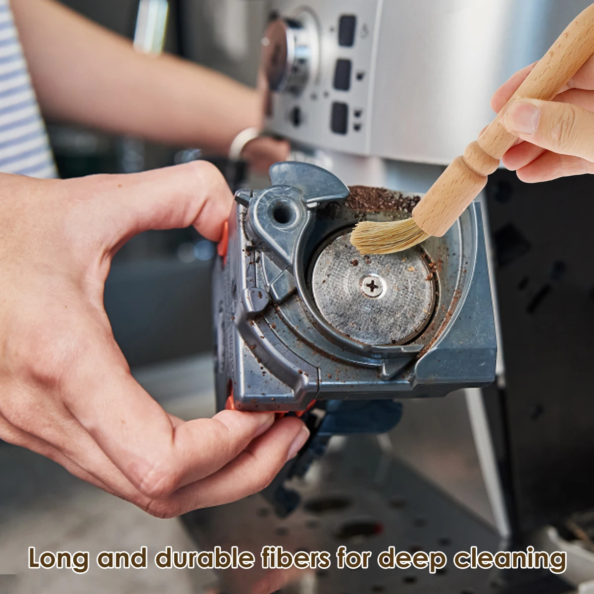 Профессиональный Набор Щеток Для Кофемолки 18 Шт. С Нескользящей Ручкой