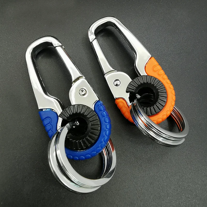 

2.2*6.2CM Car Keychain Steel Buckle Carbine Outdoor Carabiner Climbing Metal Keychain Casual for Camping Traveling Car Keychain