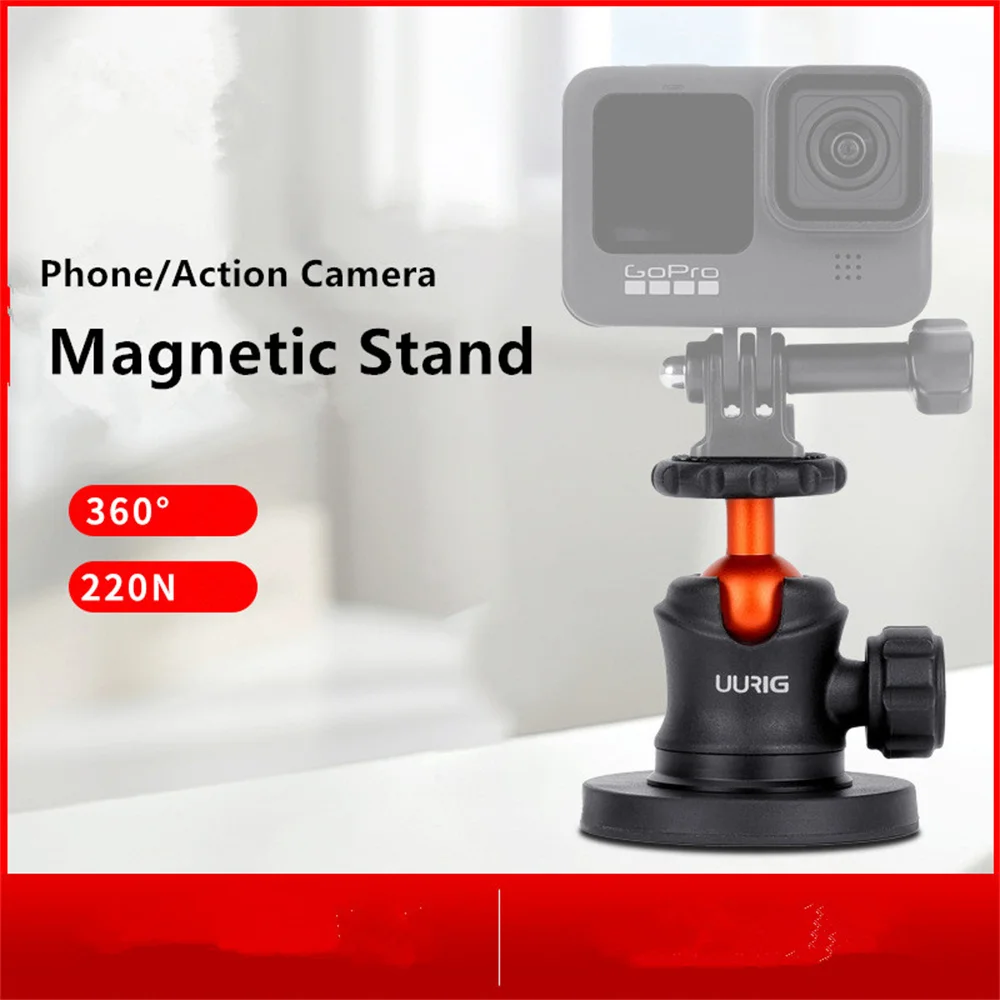 

Strong Magnetic Motorcycle Car Suction Holder 1/4 Screw Camera Holder Stand for GoPro 11 10 Insta360 Action Camera Viewfinder
