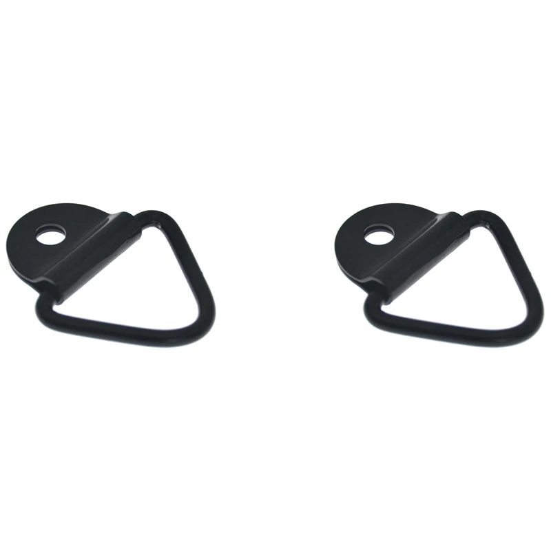 

2PCS Trailer Ring Cargo Tie-Down Anchors, Black Steel V-Ring Trailer Cargo Tie Down,For Trailer,Trucks And Warehouses