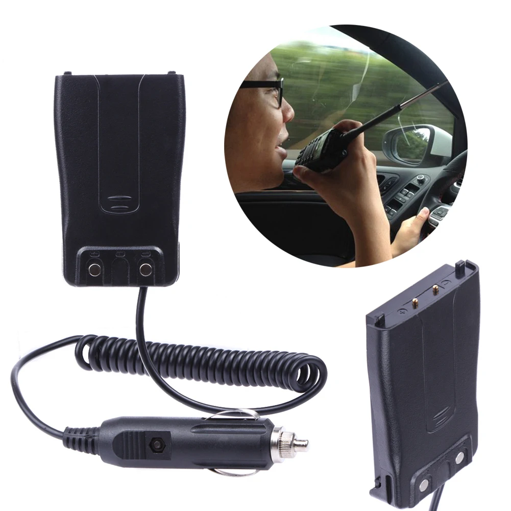 

12V Car Charger Battery Eliminator for Baofeng Dual Band Two-way Radio Walkie Talkie Accessories Car Battery Charge