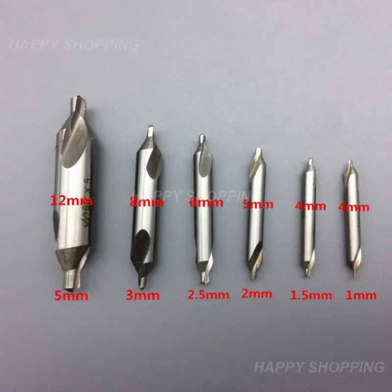 

Double 5 / 3 / 2.5 / 2 / 1.5 / 1mm Combined HSS Combined Center Drill Countersink Bit Lathe Mill Tackle Tool Set Hand Tools