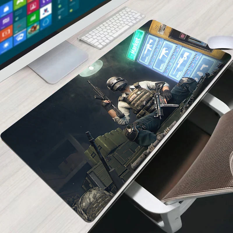 

P-PUBG Mouse Pad Gamer Keyboard Mousepad Xxl Desk Protector Pc Accessories Mat Large Gaming Extended Mice Keyboards Computer