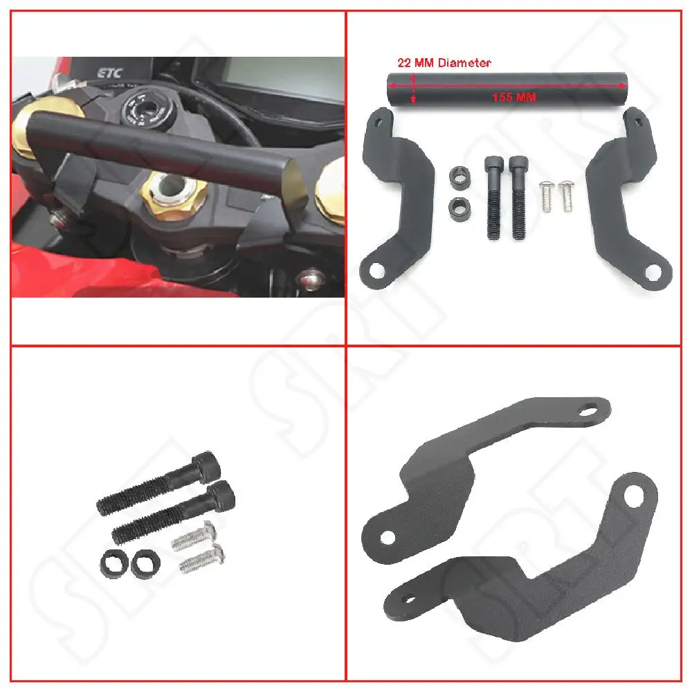 

Fits for Suzuki GSXR 1000 GSX-R 1000R ABS 2018 2019 2020 2021 Motorcycle SMART PHONE GPS Navigation Adapt Plate Holder Bracket