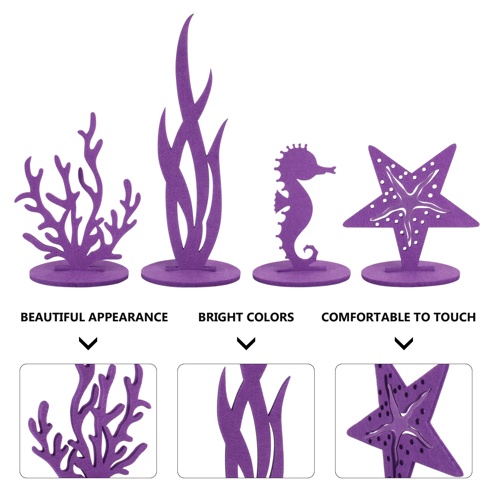 Фетровые украшения украшение для офиса рабочего стола летняя фигурка из морских