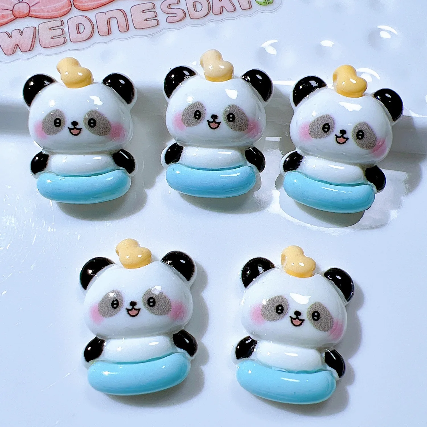 

Кабошоны Kawaii Panada из смолы