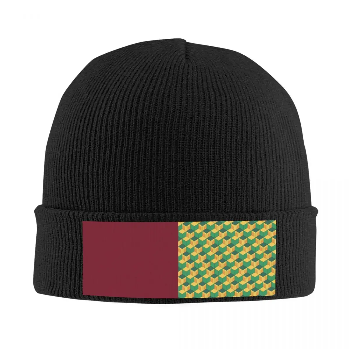 Tomioka Giyuu Haori узор теплая вязаная шапка хип-хоп капот осень зима уличные шапки для