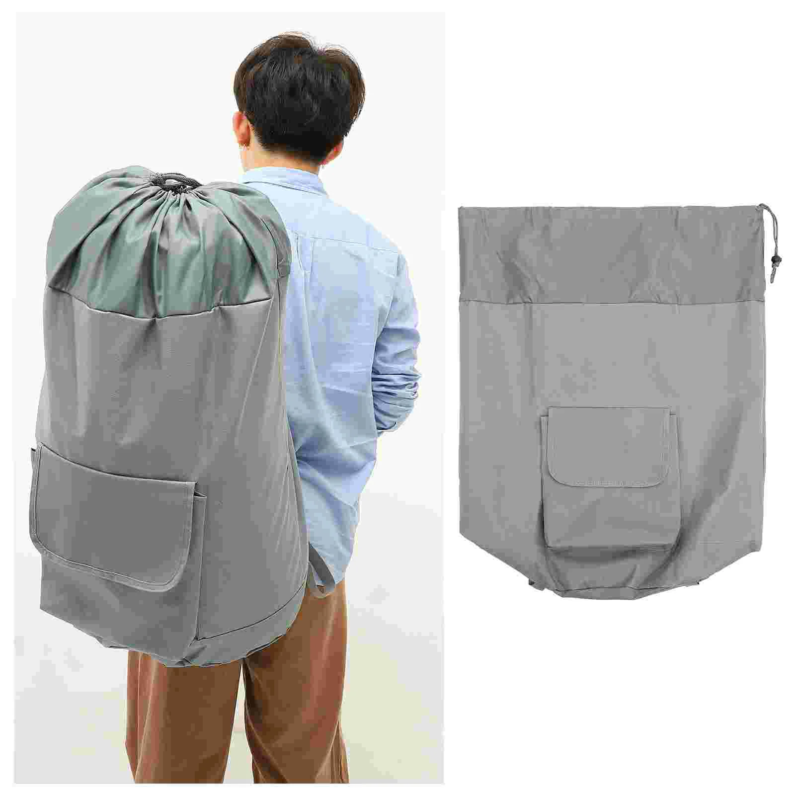 

Laundry Clothes Storage Pouch Travel Dirty Hamper Dorm Room Backpack Drawstring Guys Essentials Basket Organizers Organizer Sack