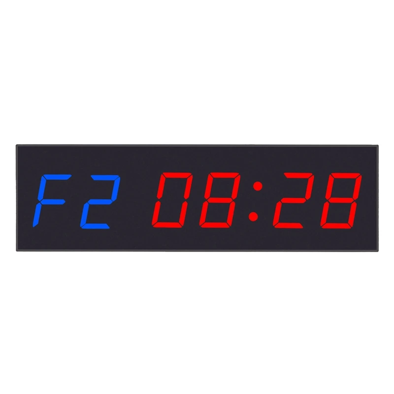 

Gym Timer LED Interval Timer, 12.2Inchx 3.3Inch Ultra-Clear With Remote Count Down/Up Wall Clock Stopwatch