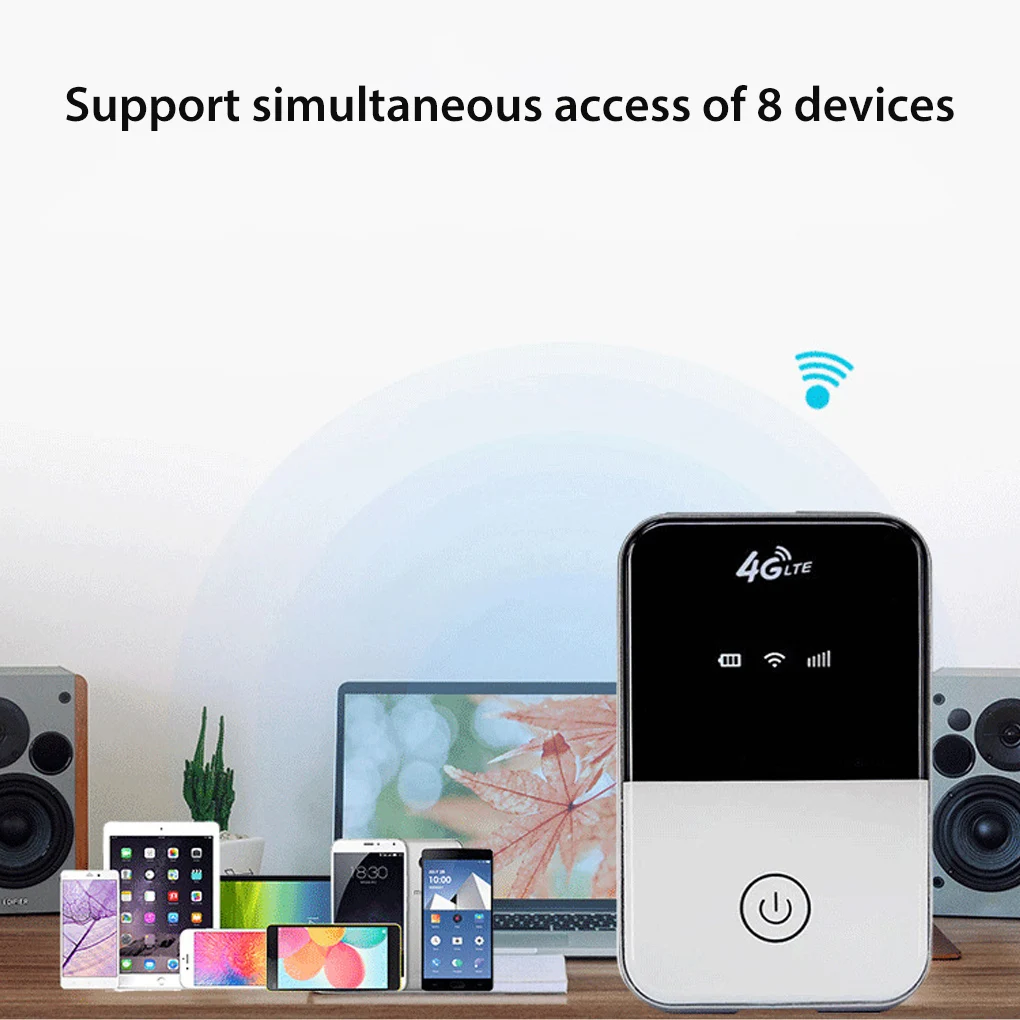 

Portable WiFi Router High Speed Outdoor Hotspot Rechargeable Wireless Broadband Modem 32G Memory Card Supported US