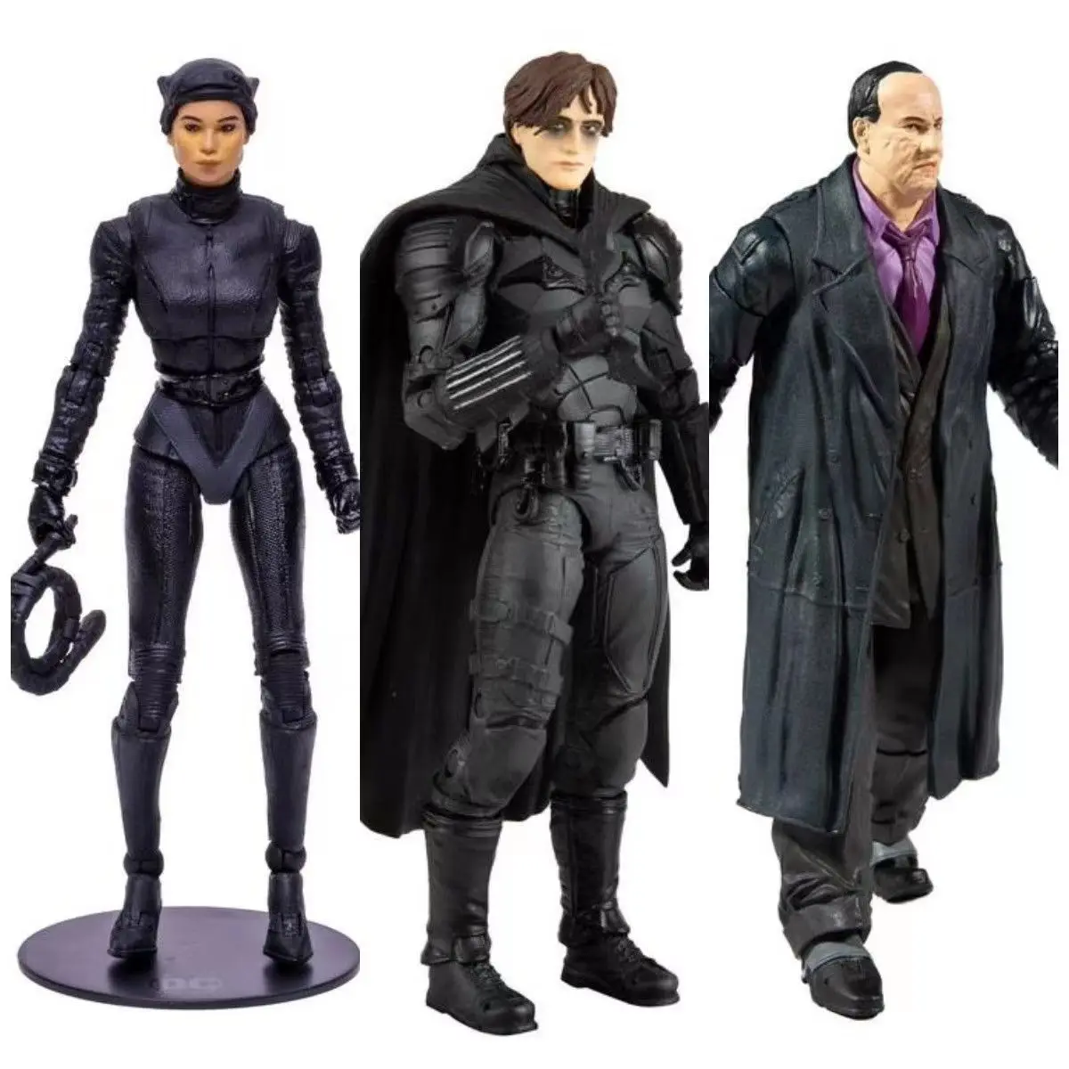 

McFarlane The Face Batman Vinyl Doll Model Figures Heroes Gather Batman Cat and Penguin Man 17cm Children's Toy Gifts