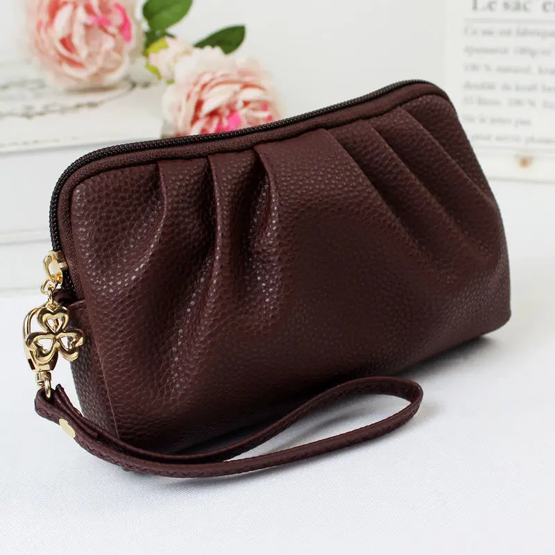 Korean Fashion Handbag Ruffled Handbag Mobile Phone Bag Wrist Coin Purse Clutch Bag Luxury Day Clutches Purses and Handbag