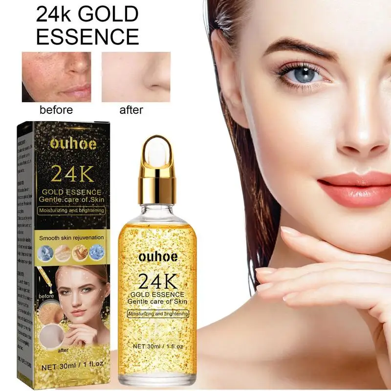 

Увлажняющая сыворотка для лица с гиалуроновой кислотой, 24k золота