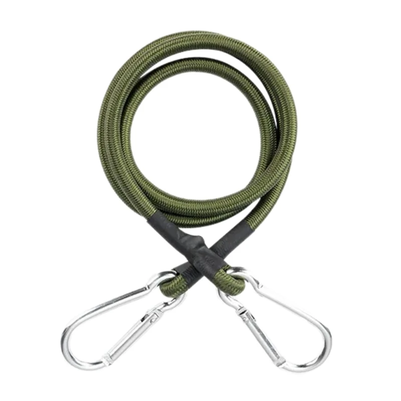 Банджи-шнур с карабинными крючками эластичная веревка для палаток грузов багажа