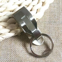 1 pcs universal new silver alloy keychain outdoor mens loop hook edc single outdoor clasp lock tactical tool accessories b x7m7