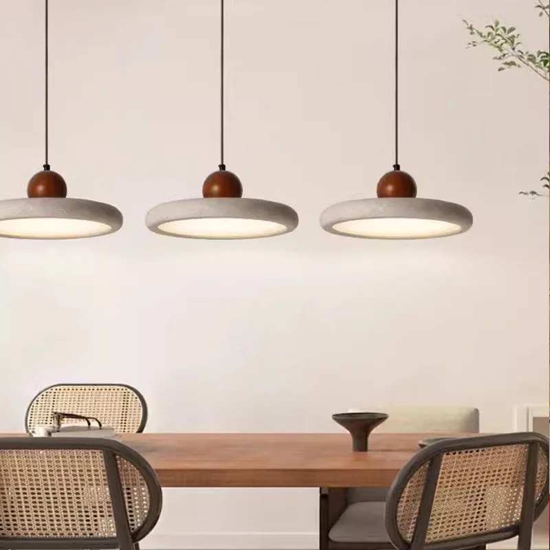 Люстры из желтого пещерного камня круглый подвесной светильник в стиле ретро для