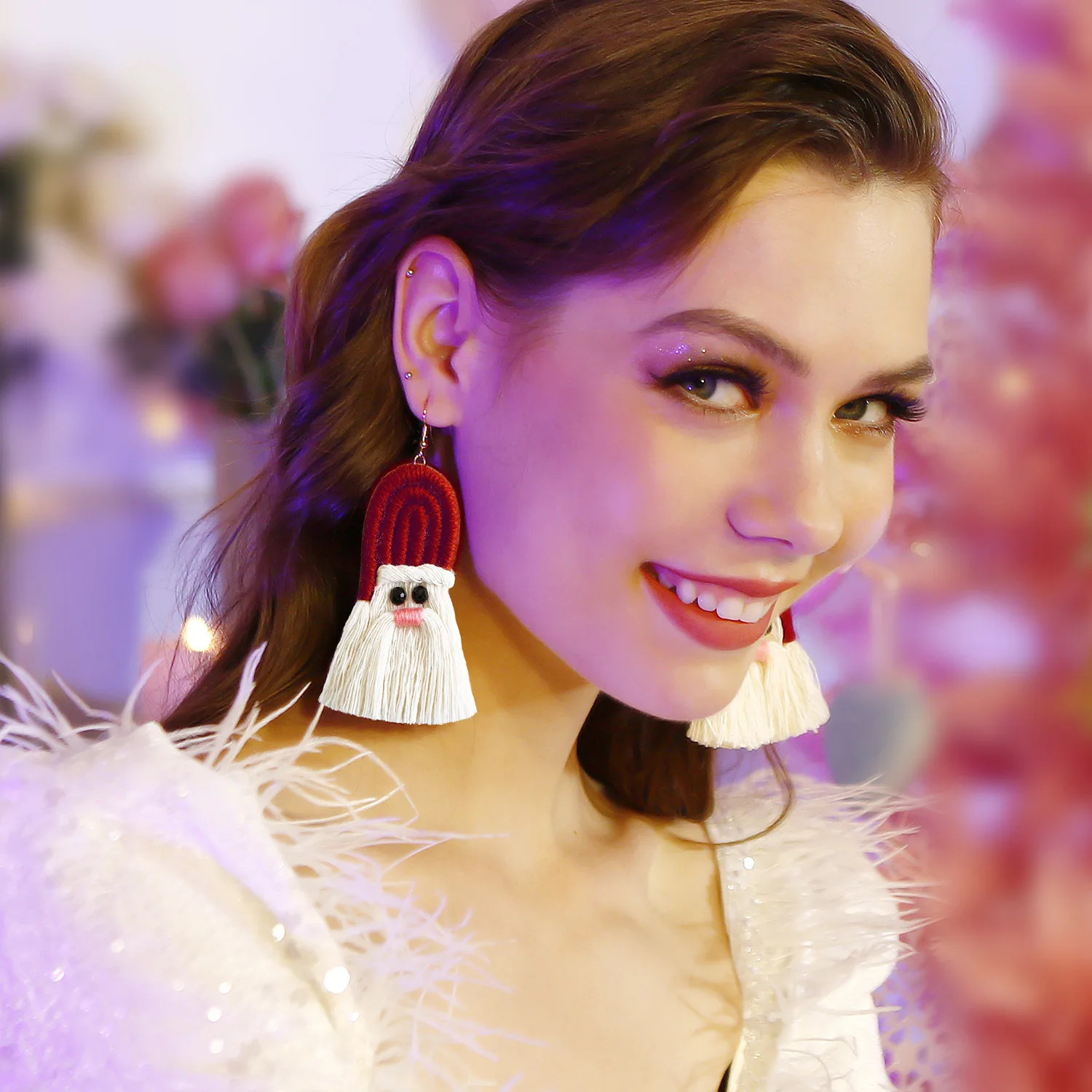 

Tree Earrings for Women Santa Snowman Drop Earrings Jewelry Girls Christmas Gifts Christmas Earrings Bohemian Tassel Earrings