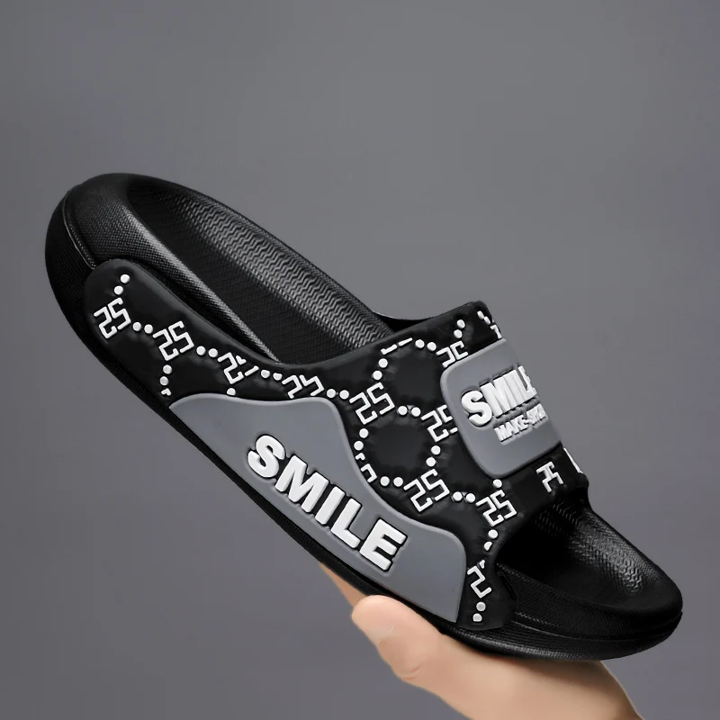 Мужские летние шлепанцы сланцы для улицы Повседневная комнатная обувь ванной