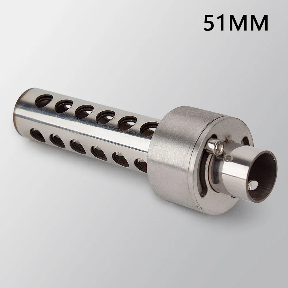 

Универсальный мотоциклетный глушитель, вставка, перегородка, поворотный клапан, тип нержавеющей стали DB Killer, дополнительный размер 48 мм, 51 мм