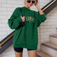 2021 autumn clothes european and american letter printed sweater women casual trend long sleeved round neck fashion pullover top