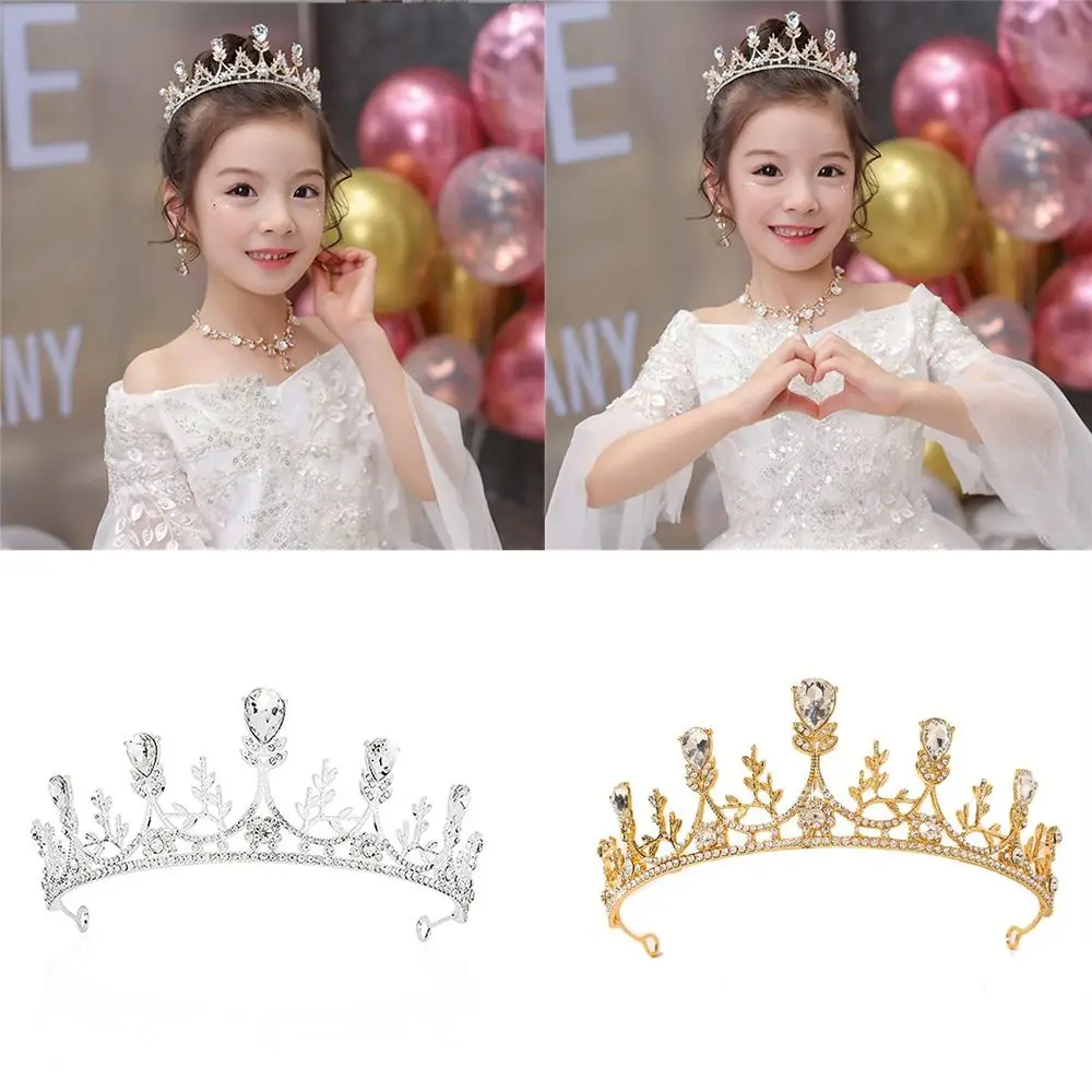 

Crystal Rhinestone Queen Crown Hair Hoop Baroque Queen Crown Shining Wedding Crown for Women Girls