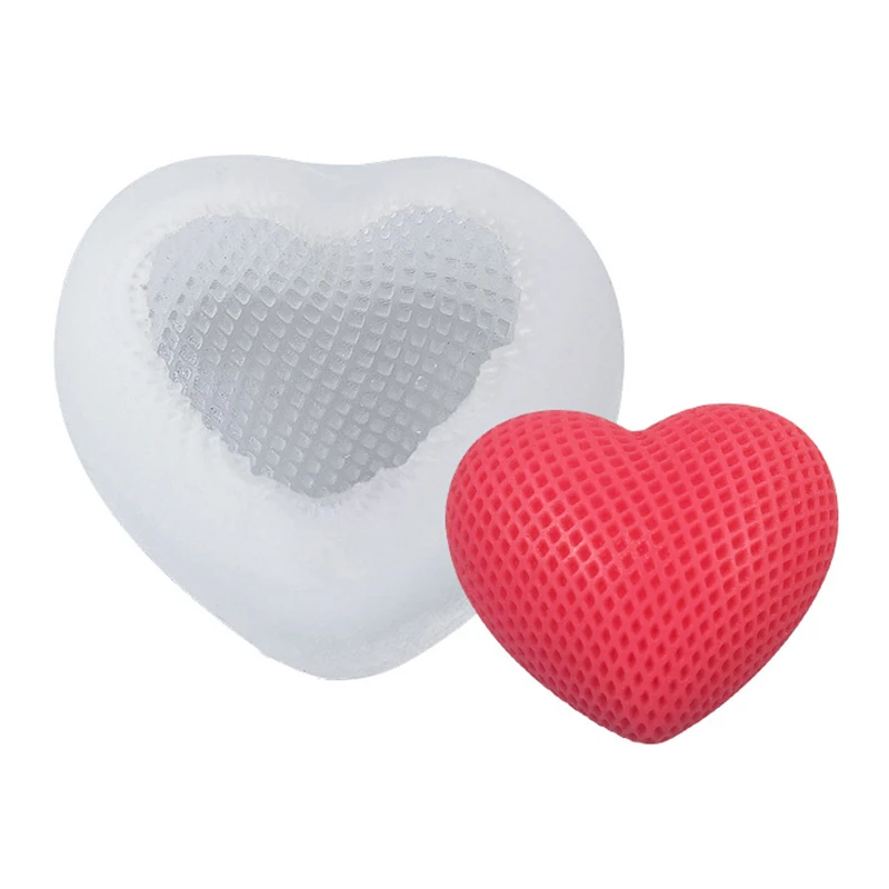 

1pc DIY Handmade Heart Candle Silicone Mould For Candle Soap Mold Home Decoration Tool Valentine's Day Wedding Anniversary