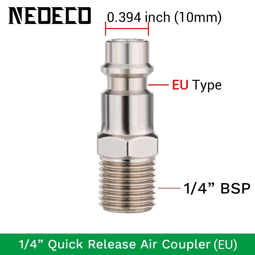 

Быстросъемный фитинг для воздушного шланга NEOECO NCT-QRJoint PM20-1/4" BSP