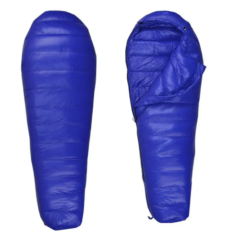 Camping Sleeping Bag Mummy Filling Duck Down 400g 600g 800g 1000g Sleepingbag Keep Warm For Winner Travel Camping Accesorios