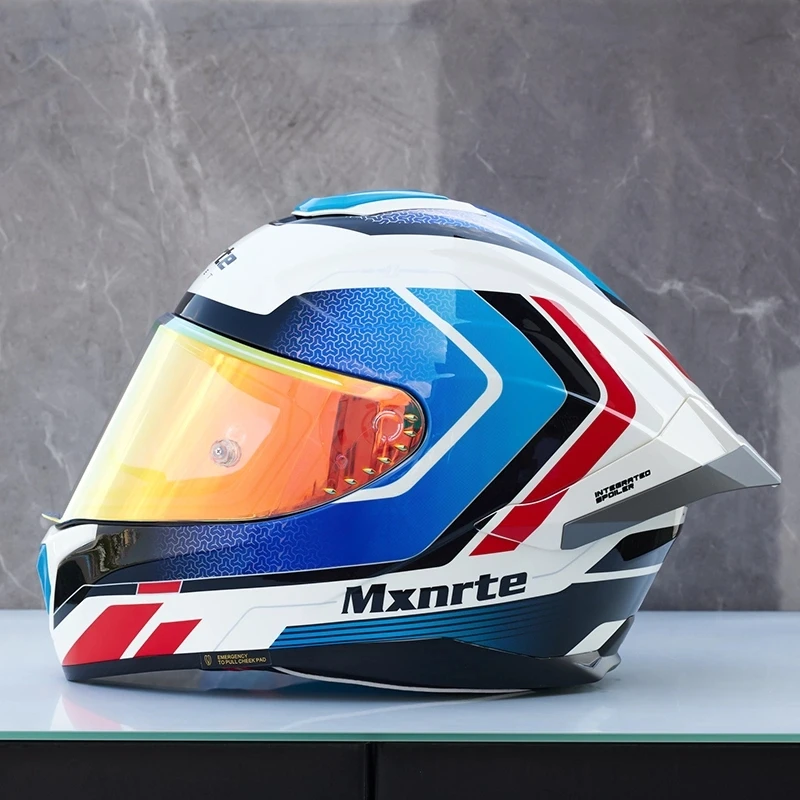Оригинальный шлем Dodge Mxnrte белый красный синий для мужчин и женщин анфас