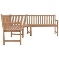 patio outdoor bench deck outside garden furniture balcony lounge home decor corner benches solid teak wood