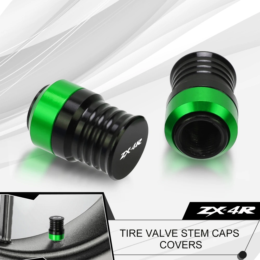 

Для Kawasaki ZX4R ZX 4R ZX-4R 2022 2023 zx 4r zx4r аксессуары для мотоциклов алюминиевые колпачки для стержней шин автомобильных колес колпачки