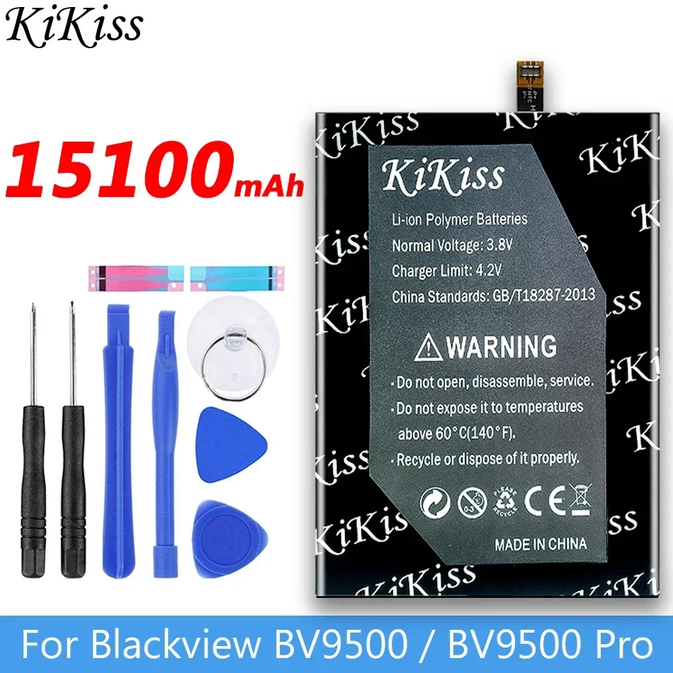 Аккумулятор KiKiss 15100 мАч BV 9500 для Blackview BV9500/BV9500 Pro BV9500Pro MT6763T 536380 Аккумуляторы