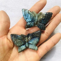 1pc natural labradorite butterfly crystal raw stone specimen reiki healing rare gems moonstone home decor diy jewelry pendant