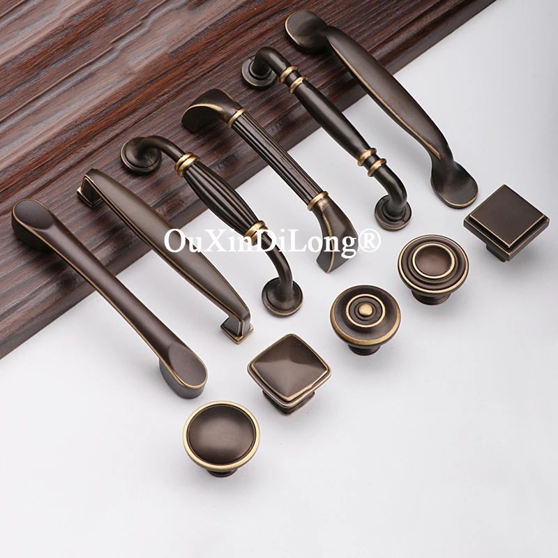

Retro 4PCS Solid Brass Antique Furniture Handles Drawer Pulls Cupboard Wardrobe Dresser Kitchen Shoe TV Wine Cabinet Pulls Knobs