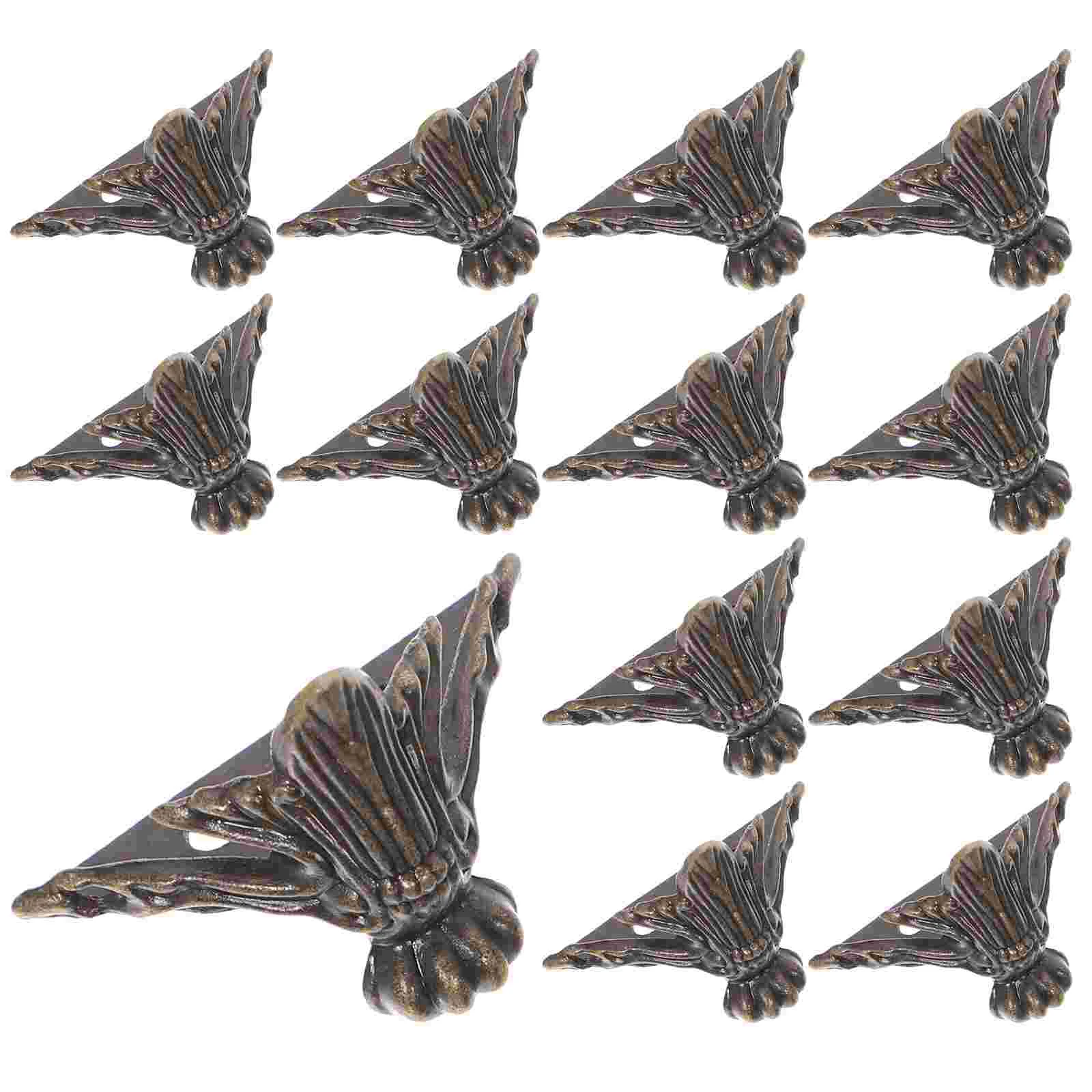 

20 Pcs Feet Furniture Legs Wood Case Corner Protector Gift Box Dust Corners Stairs Base Zinc Alloy Jewelry
