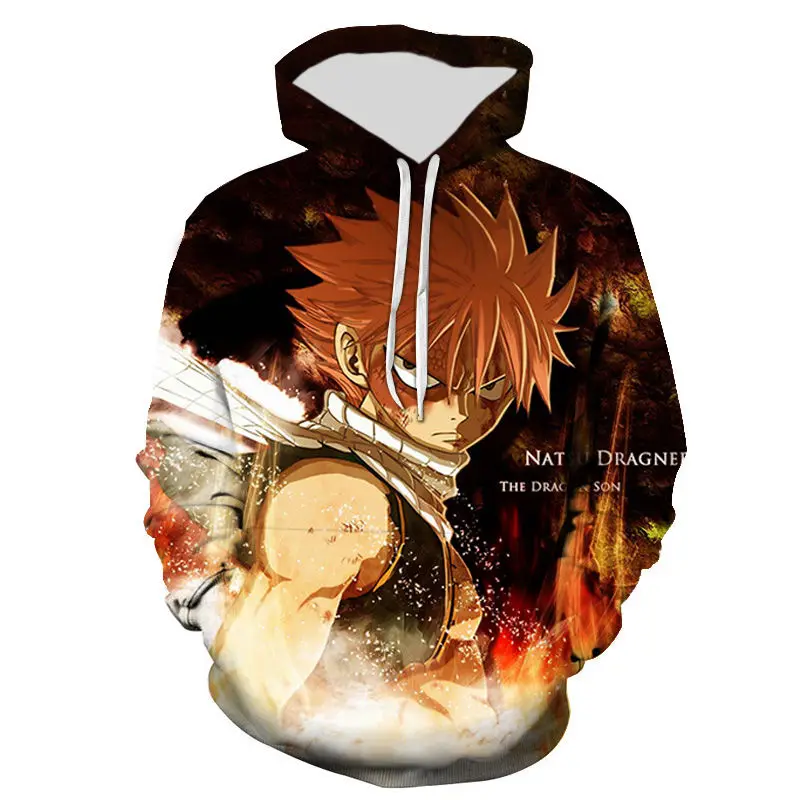 

2023 NEW Personality Fairy Tail Clothes Men 3D Printed Casaul Spring Sweatshirts For Kids Streetwear Oversized Women Hoodies