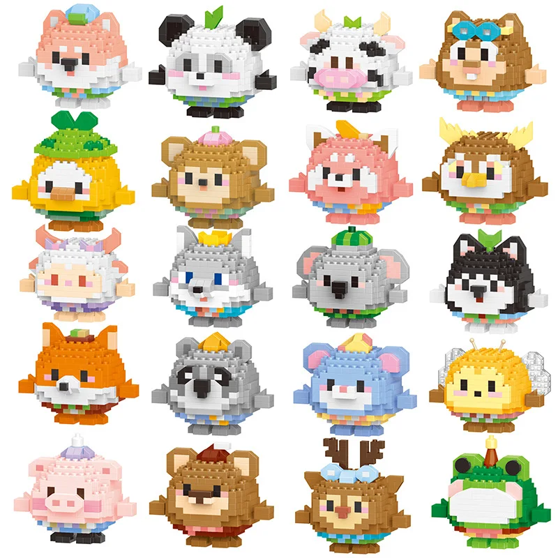 Мини-конструктор в виде животных 32 вида