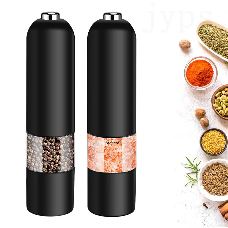 

Automatic Salt Pepper Grinder Electric Spice Mill Grinder Seasoning Adjustable Coarseness Kitchen Tools Grinding For Cooking BBQ