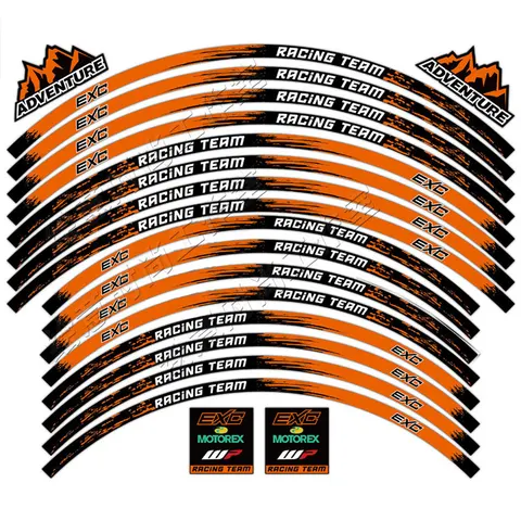 Наклейка на колесо KTM EXC EXCF, аксессуары для мотоциклов F 125 150 200 250 300 350 400 450 500 520 525 530 2008 2011 2016 2024 2025