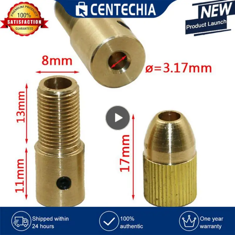 

1~8PCS 2.35/3.17/4.05/5.05mm Brass Dremel Collet Mini Drill Chucks For Electric Motor Shaft Drill Bit Tool Drill Chuck Adapter