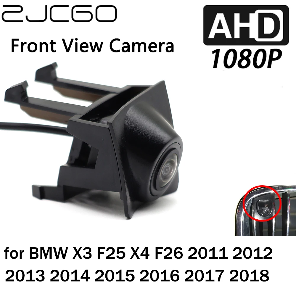 

ZJCGO Front View LOGO Parking Camera AHD 1080P Night Vision for BMW X3 F25 X4 F26 2011 2012 2013 2014 2015 2016 2017 2018